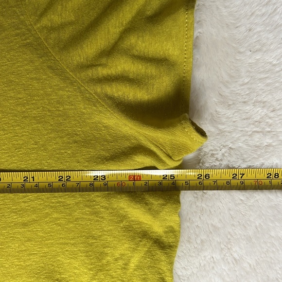 TAHARI Linen Blend V-Neck Longline Lightweight Tee | Size 2X - Picture 5 of 9